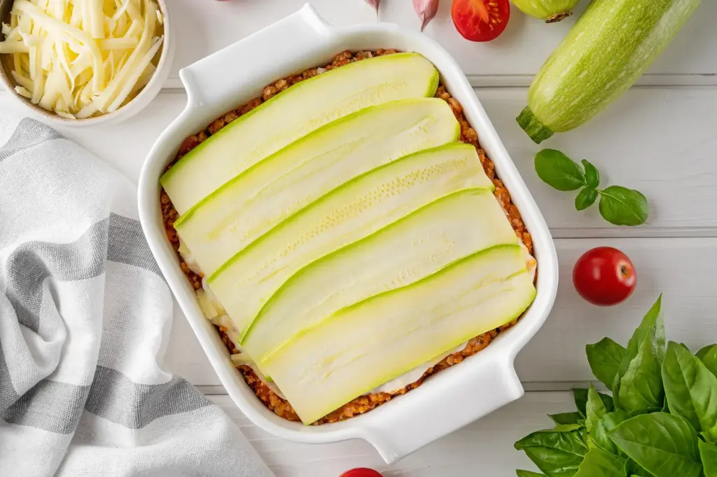 LCHF Rezept - Zucchini-Lasagne ohne Nudeln