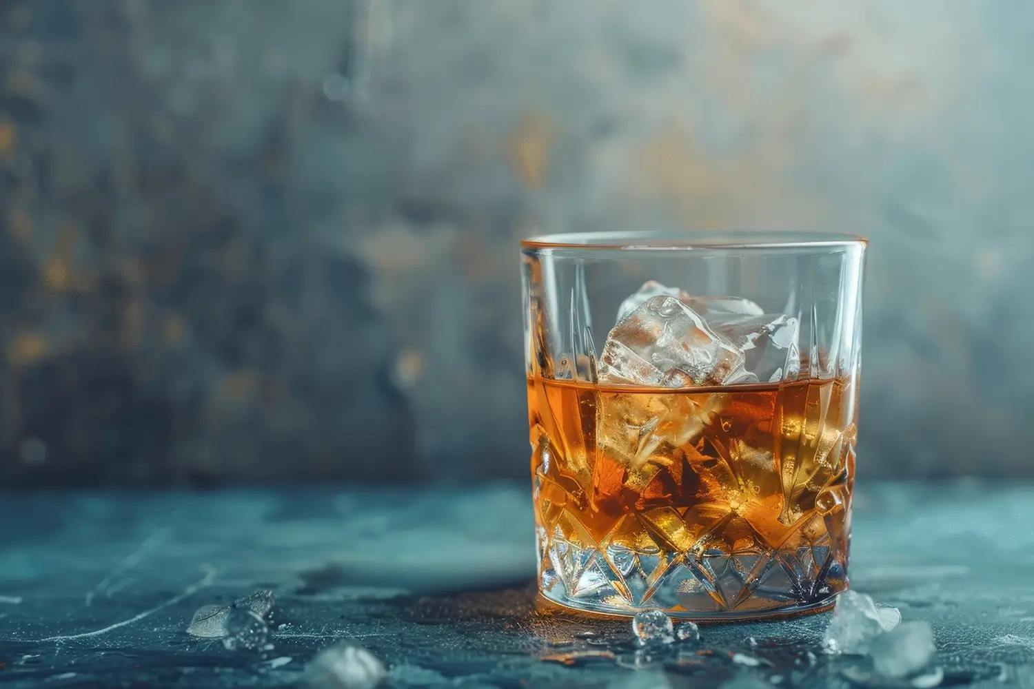 Whiskey on Ice mit Vanille-Eiswürfeln